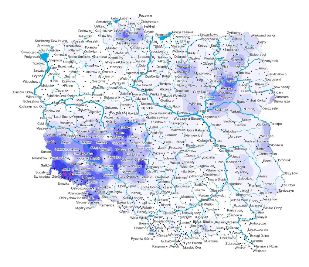 rekord sumy opadow jelenia gora