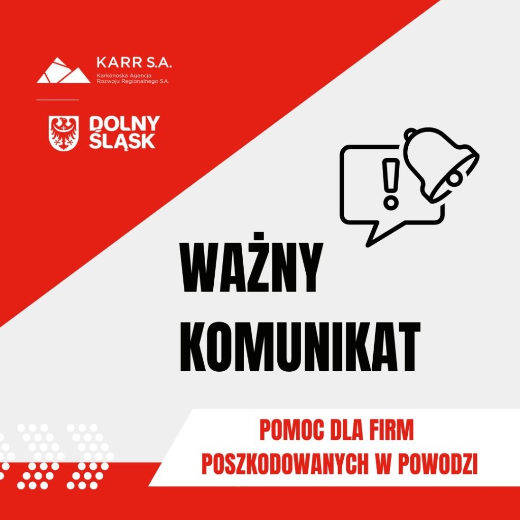 komunikat powodziowy dla firm -KARR