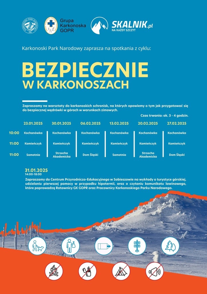 bezpiecznie w karkonoszach