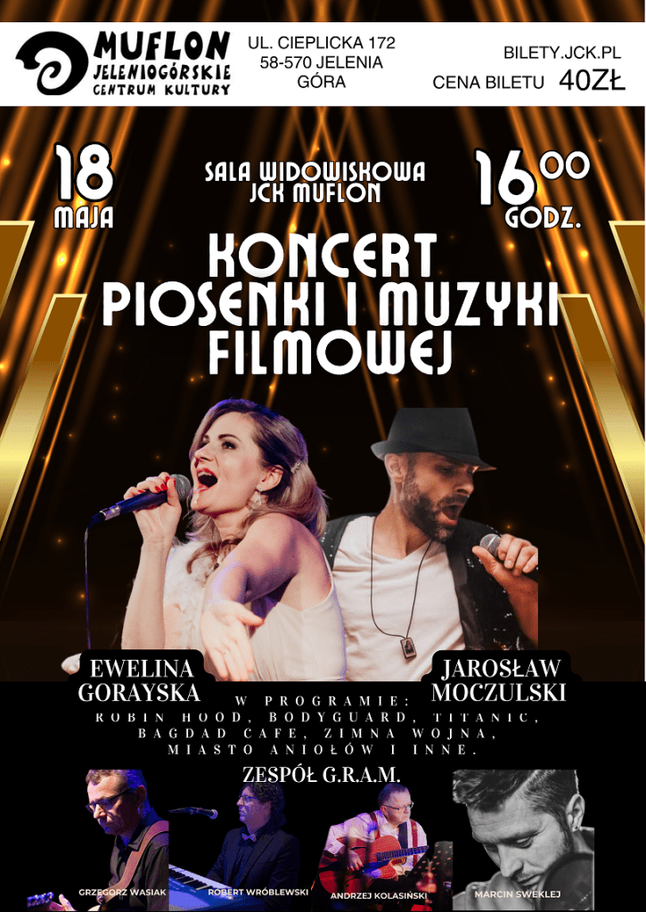 koncert muzyki filmowej w jck muflon