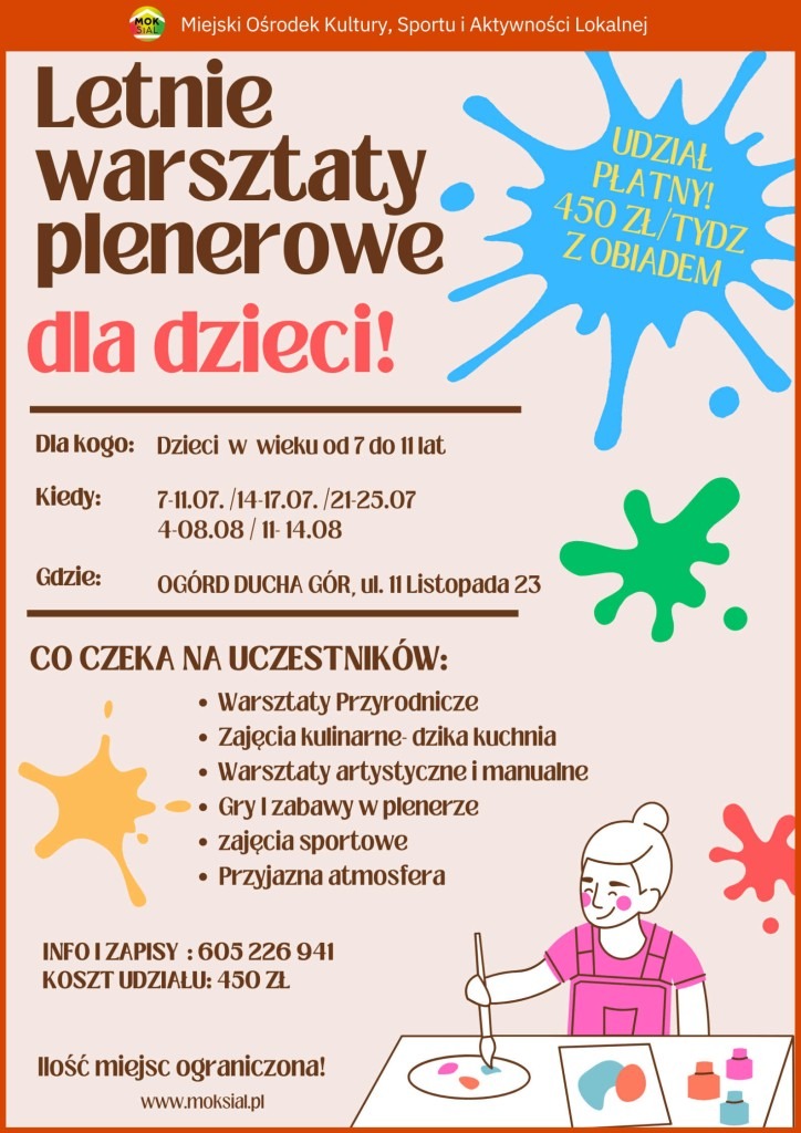 letnie warsztaty plenerowe