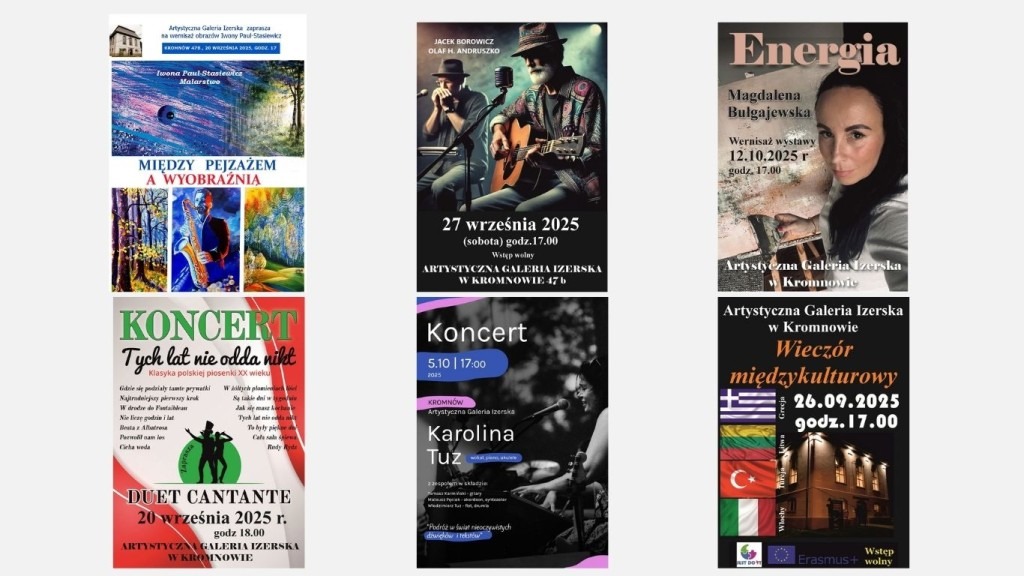 Nadchodzące wydarzenia w Artystycznej Galerii Izerskiej