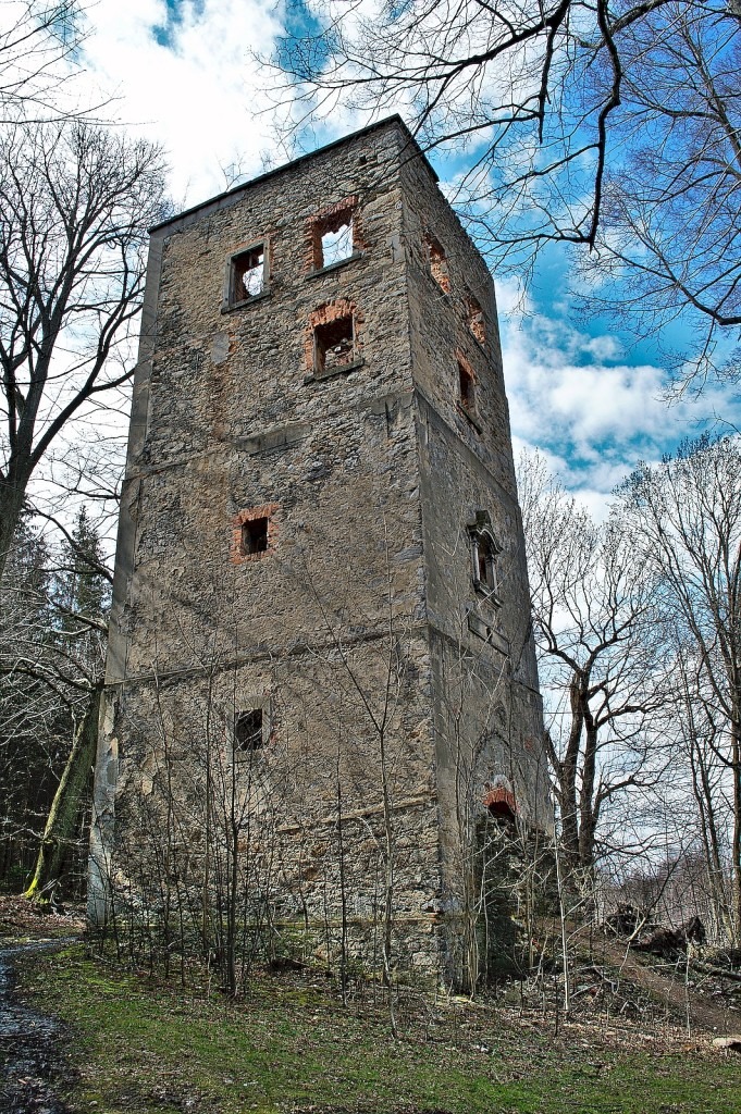 Przyjemność, wieża, Mon Plaisir, Adolf Traugott von Gersdorf, Pobiedna