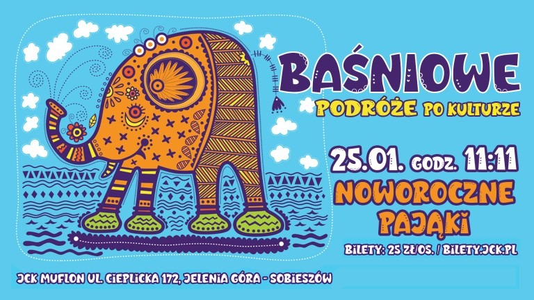 noworoczne pająki wybierają się w baśniowe podróże po kulturze do JCK MUFLON