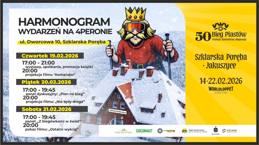 Wydarzenia na 4PERONIE w ramach 50 Biegu Piastów