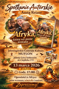 O Afryce spotkanie autorskie z Anną Reizer w JCK MUFLON