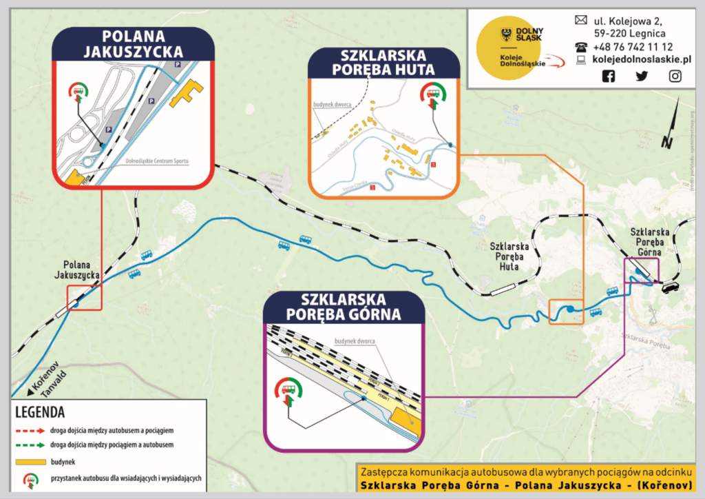 Zastępcza Komunikacja Autobusowa na odcinku Szklarska Poręba Górna – Tanvald