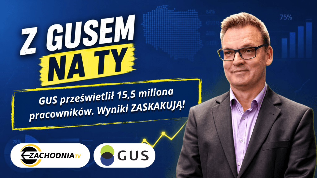 Obrazek przedstawia rzecznika GUS Krzysztofa Jedla ka w programie "Z GUSem na TY