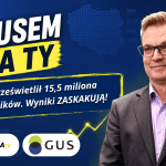 Obrazek przedstawia rzecznika GUS Krzysztofa Jedla ka w programie "Z GUSem na TY