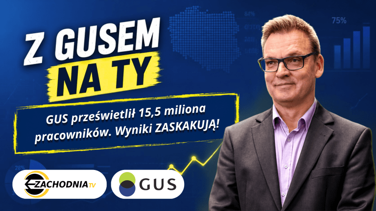Obrazek przedstawia rzecznika GUS Krzysztofa Jedla ka w programie "Z GUSem na TY