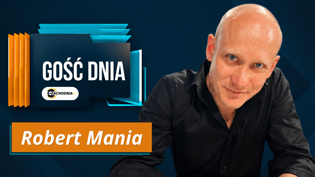 Aktor Robert Mania w studio programu Gość Dnia - Cudze Rzeczy